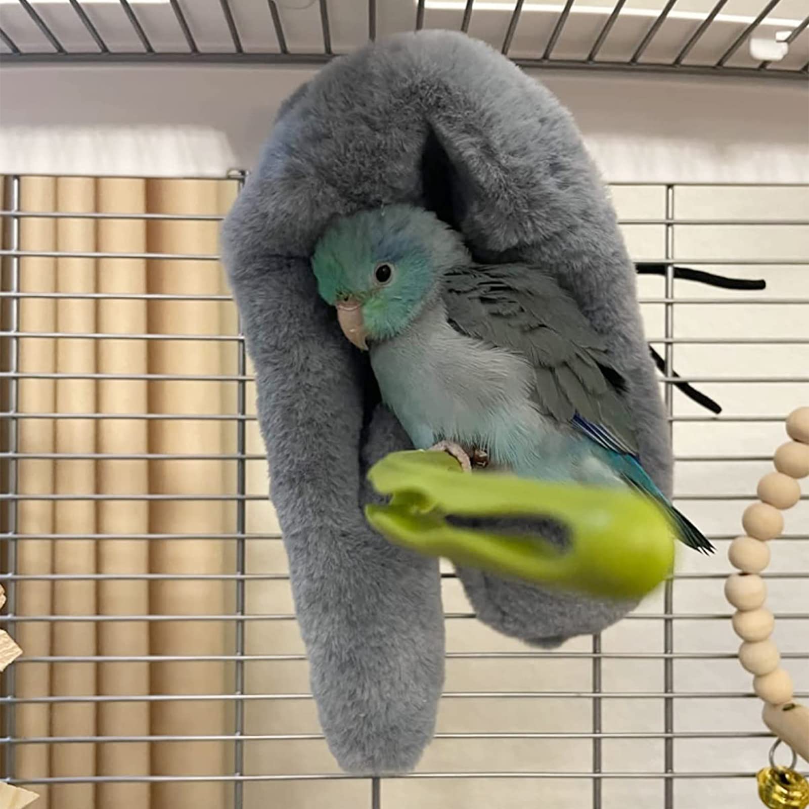 Corner Fleece Bird Blanket,Bird Blanket for Cage,Cozy for Birds,Parrot Cage Snuggle Hut Warm Bird Nest House Bed for Parrots,Sma